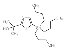 2-(5-(Tributylstannyl)thiazol-2-yl)propan-2-ol structure