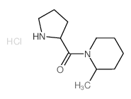 (2-Methyl-1-piperidinyl)(2-pyrrolidinyl)methanone hydrochloride结构式