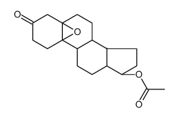 3-keto-5,10-epoxy-nor-19-methylandrostane-17-acetate Structure