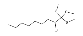 1,1,1-tris(methylthio)-2-nonanol结构式