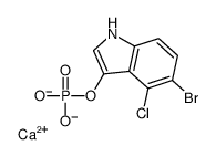 calcium,(5-bromo-4-chloro-1H-indol-3-yl) phosphate结构式