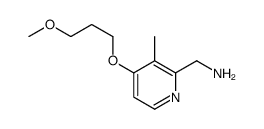 [4-(3-methoxypropoxy)-3-methylpyridin-2-yl]methanamine结构式