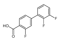 4-(2,3-difluorophenyl)-2-fluorobenzoic acid Structure
