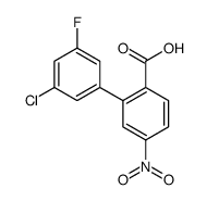 2-(3-chloro-5-fluorophenyl)-4-nitrobenzoic acid Structure