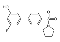 3-fluoro-5-(4-pyrrolidin-1-ylsulfonylphenyl)phenol Structure