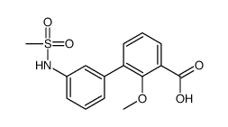 3-[3-(methanesulfonamido)phenyl]-2-methoxybenzoic acid Structure