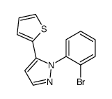 1-(2-BROMOPHENYL)-5-(THIOPHEN-2-YL)-1H-PYRAZOLE结构式