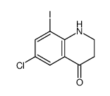 6-chloro-8-iodo-2,3-dihydroquinolin-4(1H)-one结构式