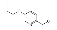 2-(chloromethyl)-5-propoxypyridine Structure