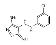 4-[(3-chlorophenyl)hydrazinylidene]pyrazole-3,5-diamine结构式
