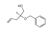 (S)-(-)-2-(benzyloxy)-2-methyl-4-penten-1-ol结构式