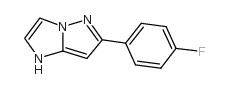 6-(4-Fluorophenyl)-1H-imidazo(1,2-b)pyrazole结构式