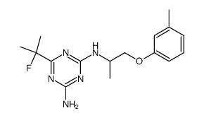 2-amino-4-(α-fluoro, α-methyl ethyl)-6-[2-(3'-methylphenoxy)-1-methyl-ethylamino]-s-triazine结构式