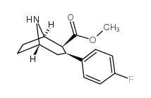 (-)-2-BETA-CARBOMETHOXY-3-BETA-(4-FLUOROPHENYL)NORTROPANE Structure