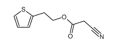 2-(thiophen-2-yl)ethyl 2-cyanoacetate结构式