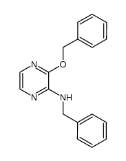 2-benzylamino-3-benzyloxypyrazine结构式