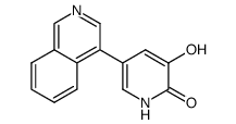 3-hydroxy-5-(isoquinolin-4-yl)pyridin-2(1H)-one结构式