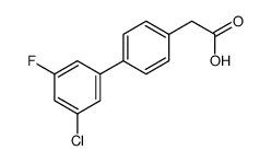 2-(3'-CHLORO-5'-FLUORO-[1,1'-BIPHENYL]-4-YL)ACETIC ACID Structure