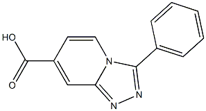1,2,4-Triazolo[4,3-a]pyridine-7-carboxylic acid, 3-phenyl- Structure