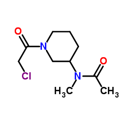 N-[1-(Chloroacetyl)-3-piperidinyl]-N-methylacetamide结构式