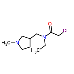 2-Chloro-N-ethyl-N-[(1-methyl-3-pyrrolidinyl)methyl]acetamide Structure