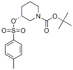 (R)-3-(Toluene-4-sulfonyloxy)-piperidine-1-carboxylic acid tert-butyl ester结构式