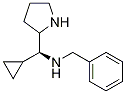 Benzyl-cyclopropyl-(S)-1-pyrrolidin-2-ylMethyl-aMine结构式