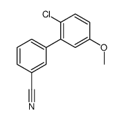 3-(2-chloro-5-methoxyphenyl)benzonitrile Structure
