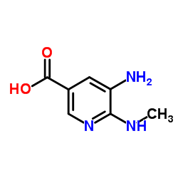 5-Amino-6-(methylamino)nicotinic acid结构式