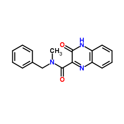 N-Benzyl-N-methyl-3-oxo-3,4-dihydro-2-quinoxalinecarboxamide结构式