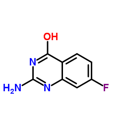 2-Amino-7-fluoro-4-quinazolinol Structure