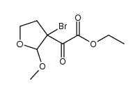 ethyl-2-(3-bromo-2-methoxytetrahydrofuran-3-yl)-2-oxoacetate Structure