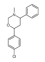 3-methyl-4-phenyl-6-chlorophenyltetrahydro-1,3-oxazine Structure