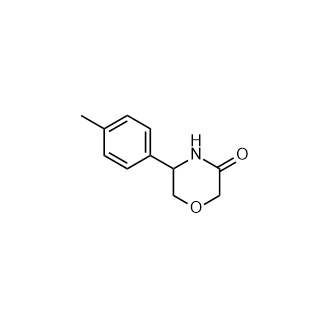 5-(4-Methylphenyl)-3-morpholinone Structure