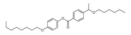 (4-octoxyphenyl) 4-(1-hexoxyethyl)benzoate Structure
