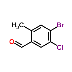 4-Bromo-5-chloro-2-methylbenzaldehyde Structure