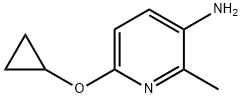 3-Pyridinamine, 6-(cyclopropyloxy)-2-methyl-结构式