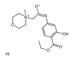 ethyl 2-hydroxy-4-[[2-(4-methylmorpholin-4-ium-4-yl)acetyl]amino]benzoate,iodide结构式