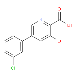 5-(3-Chlorophenyl)-3-hydroxypicolinic acid picture