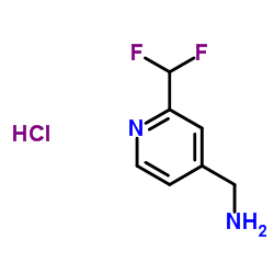 (2-(difluoromethyl)pyridin-4-yl)methanamine hydrochloride structure