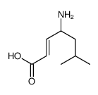 4-amino-6-methylhept-2-enoic acid structure