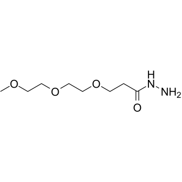 3-(2-(2-Methoxyethoxy)ethoxy)propanehydrazide Structure