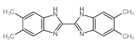 2,2'-Bi-1H-benzimidazole,5,5',6,6'-tetramethyl- Structure