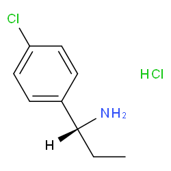 (R)-1-(4-氯苯基)丙-1-胺盐酸盐结构式