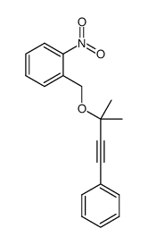 1-(((2-methyl-4-phenylbut-3-yn-2-yl)oxy)methyl)-2-nitrobenzene Structure
