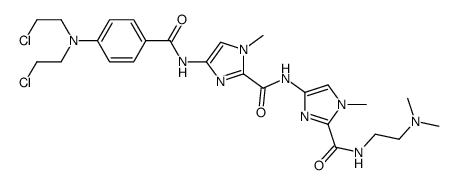 4-[[4-[[4-[bis(2-chloroethyl)amino]benzoyl]amino]-1-methyl-imidazole-2-carbonyl]amino]-N-(2-dimethylaminoethyl)-1-methyl-imidazole-2-carboxa mide structure