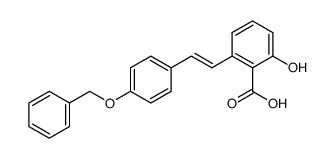 2-(4-(苄氧基)苯乙烯基)-6-羟基苯甲酸结构式