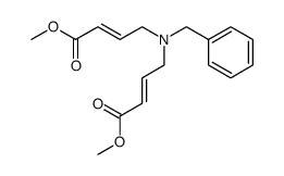 Methyl (E)-4-{benzyl[(E)-4-methoxy-4-oxobut-2-enyl]amino}but-2-enoate结构式