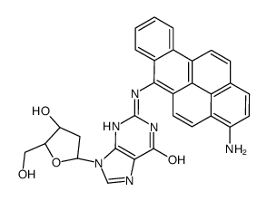 6-(deoxyguanosin-N(2)-yl)-3-aminobenzo(a)pyrene structure