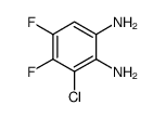 3-chloro-4,5-difluoro-1,2-diaminobenzene结构式